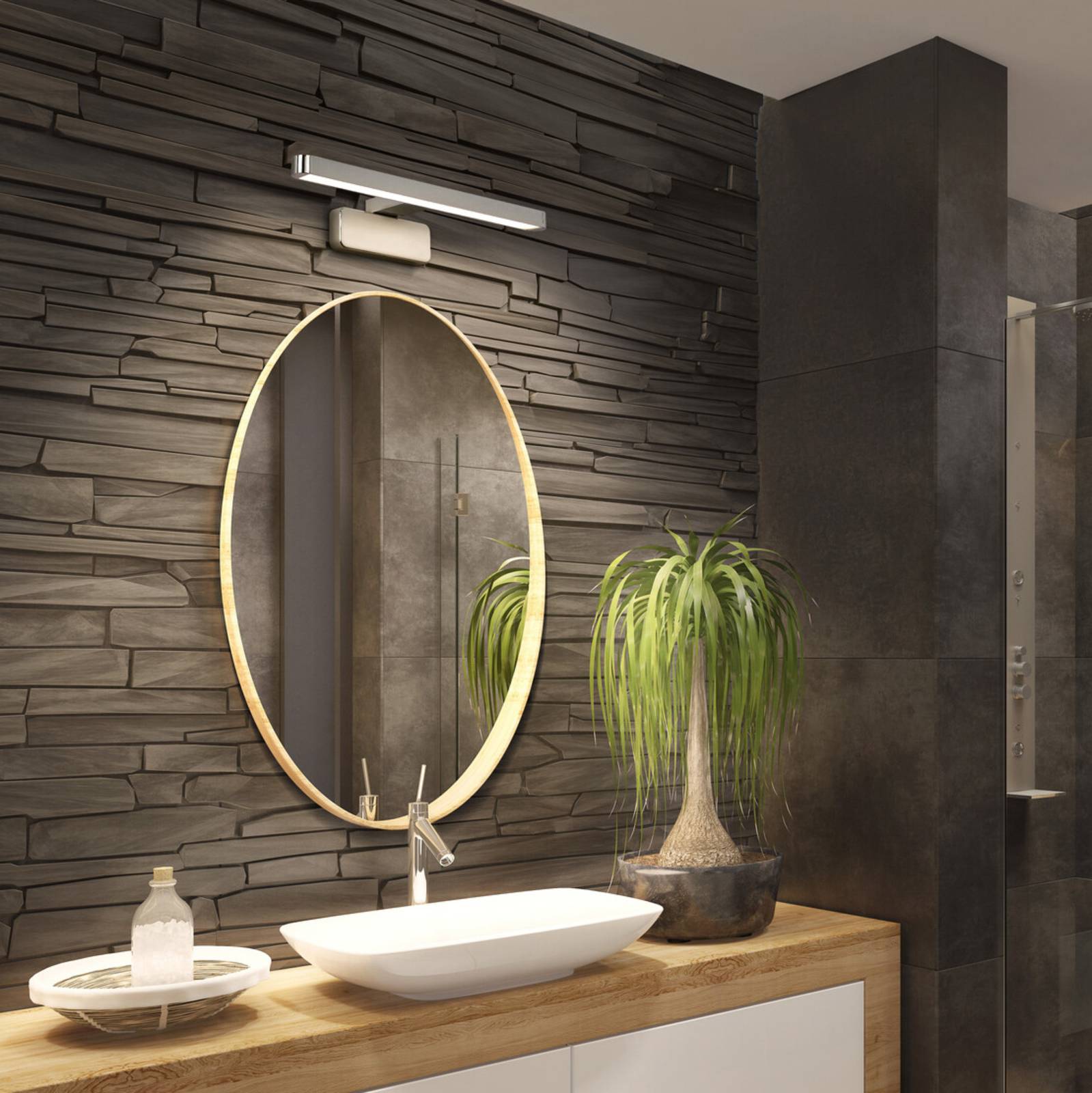Levně LEDVANCE Bathroom Mirror LED nástěnné světlo chrom