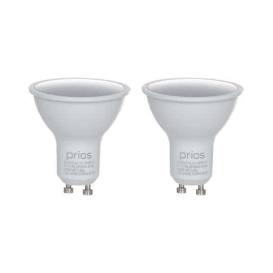 Prios Smart LED, 2er-Set, GU10, Plastik, 7W, opal, 840, Tuya ...