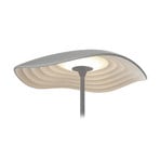 Candeeiro de mesa LED da Bover Valentina M/29, cinzento/branco