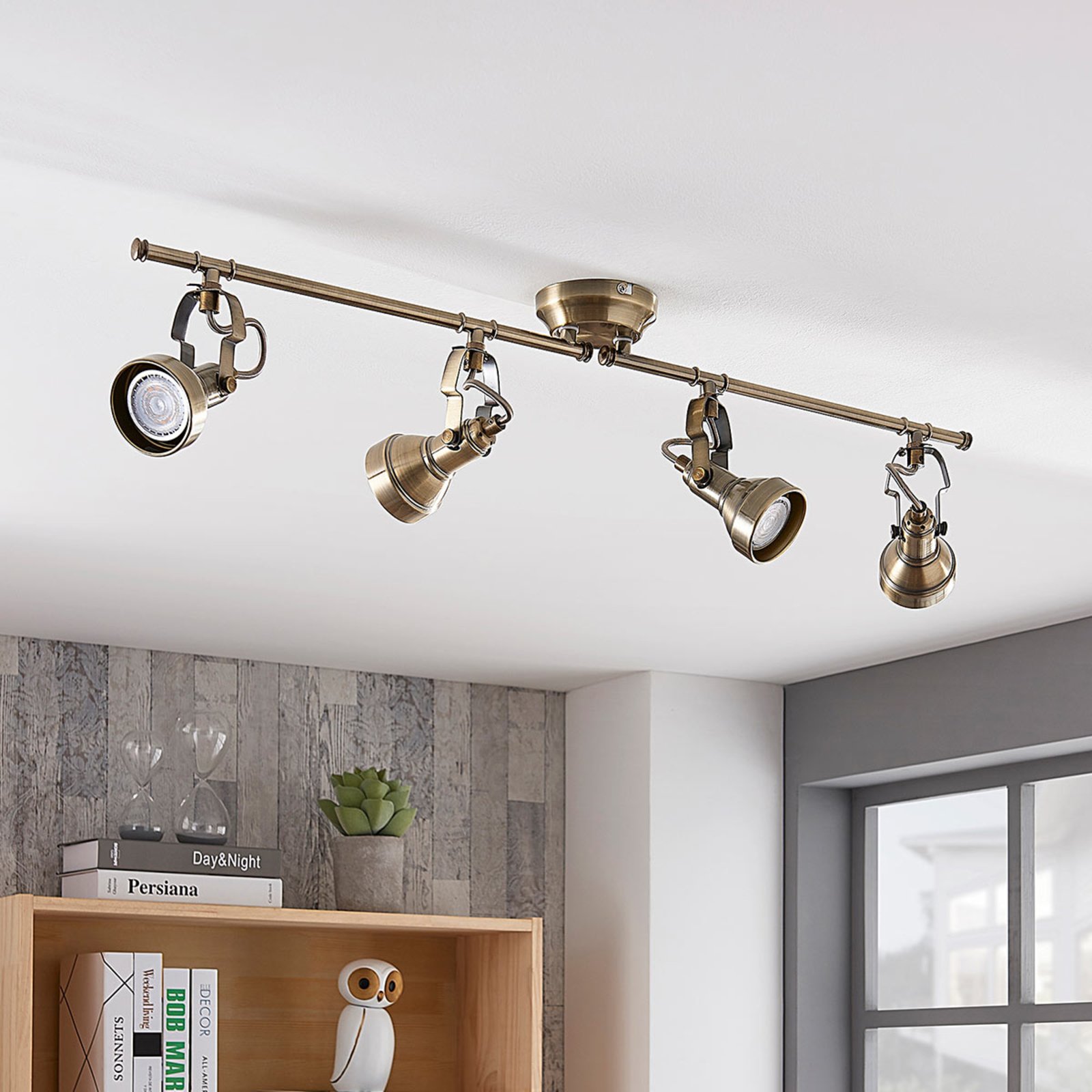 Perseas 6 Plafonieră Antique Brass - Lindby