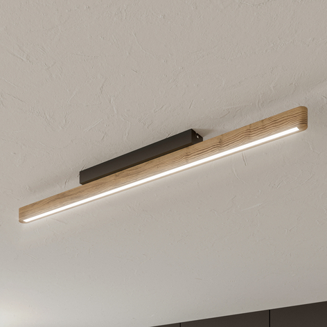 Plafonnier LED Forrestal, longueur 90 cm