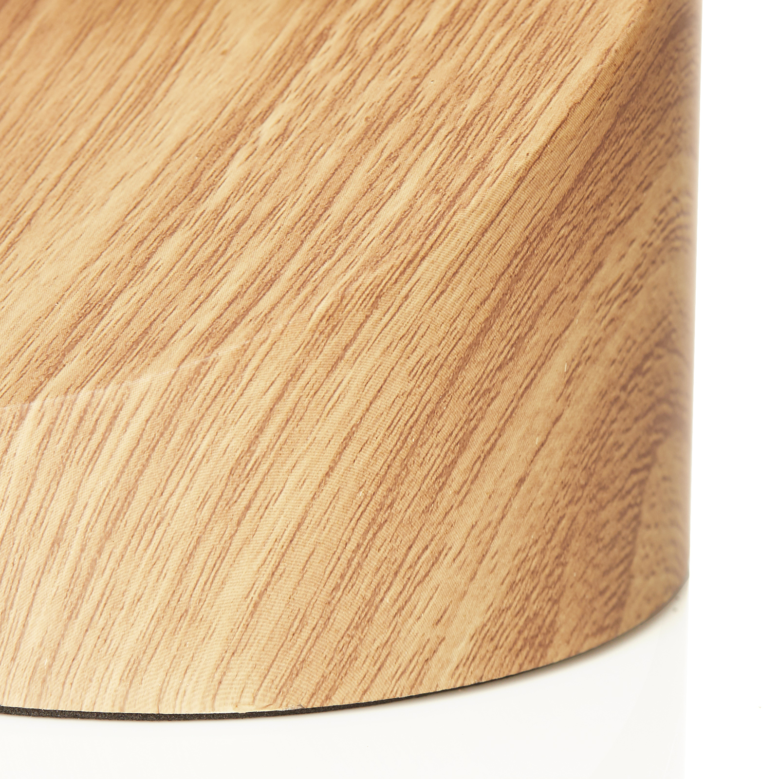Lampa stołowa LED Alisa z drewnopodobną podstawą