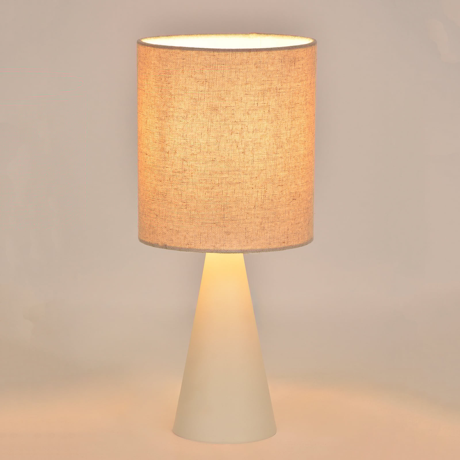 Bordlampe Sally, elfenben/beige, høyde 33 cm, metall/stoff Bordlampe Sally, elfenben/beige, høyde 33 cm, metall/stoff