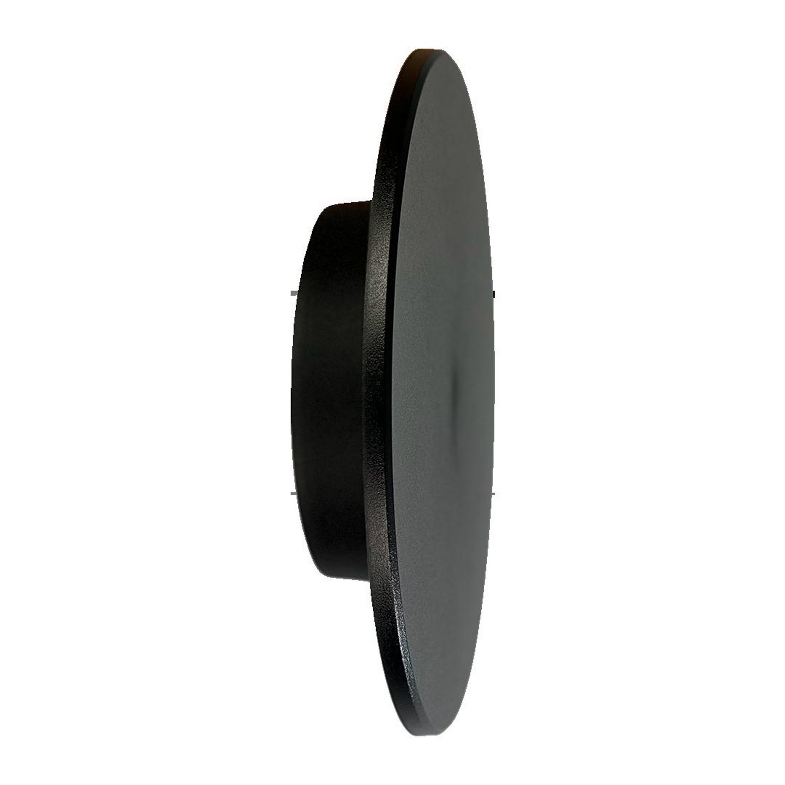 LED fali világítás Disk, Ø 18cm, fekete, műanyag, IP65, CCT