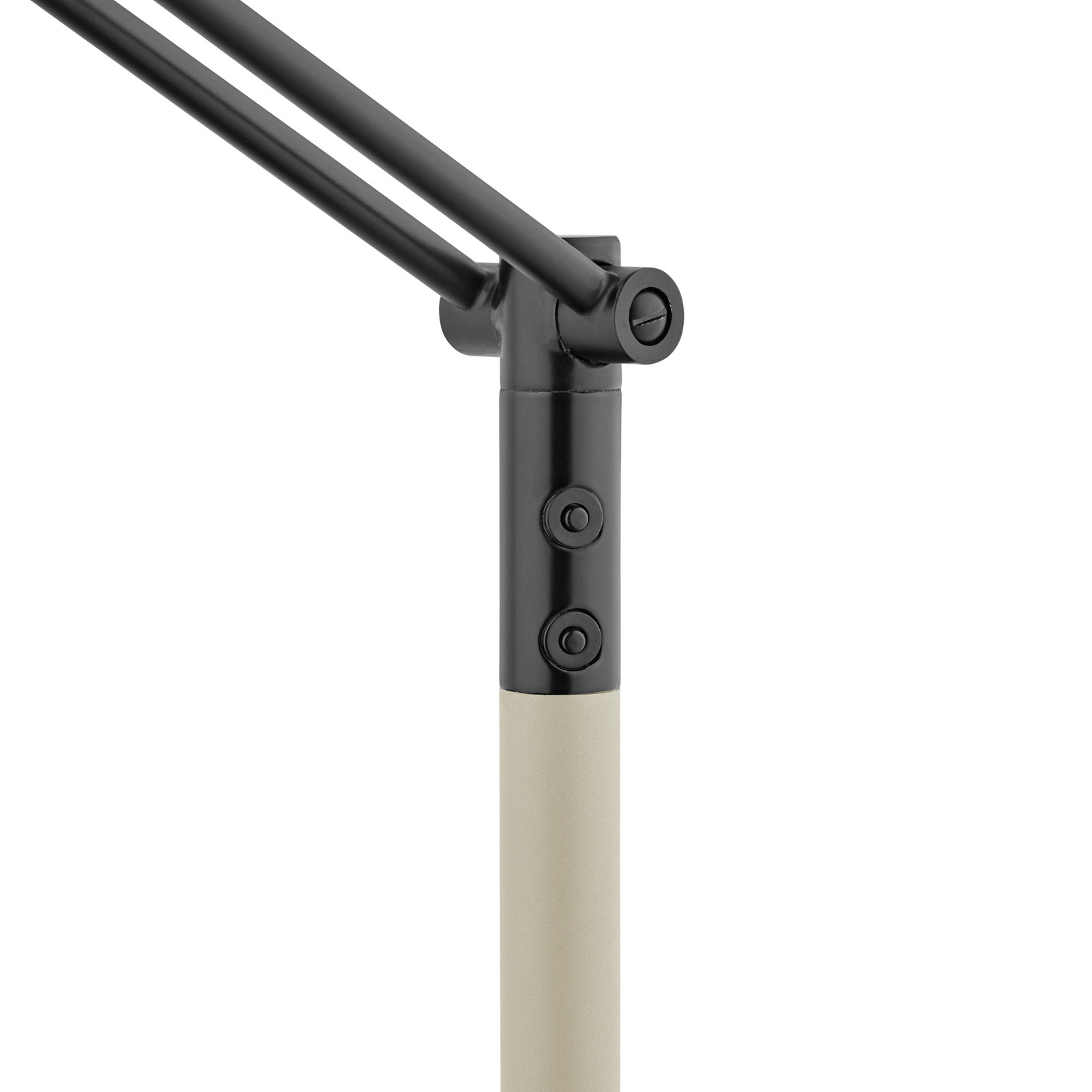 HELL Evolo lampă arc LED CCT taupe - Camera de zi / sufragerie - modern - taupe negru - Metal