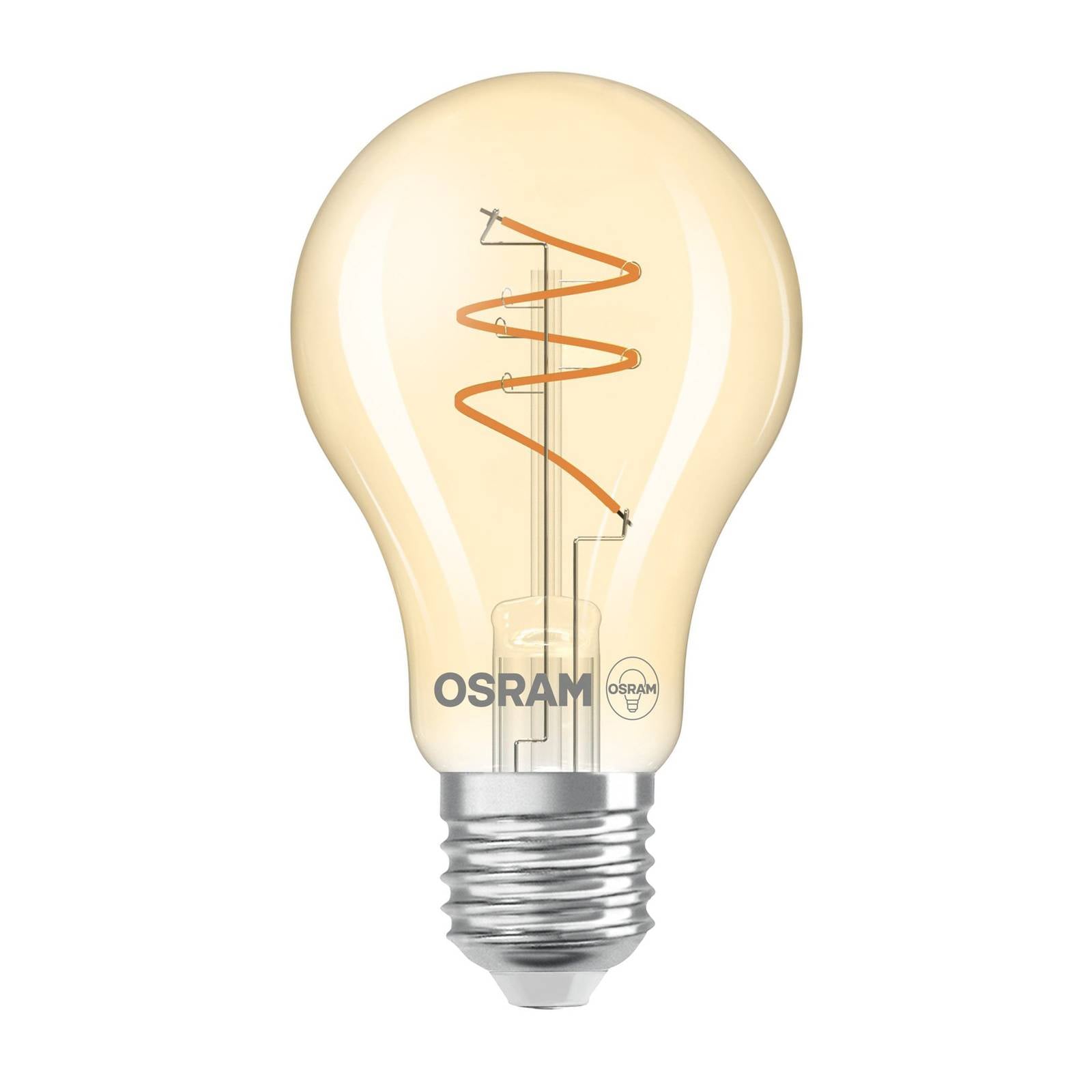 OSRAM LED Vintage E27 4,9W 2.700K Spiral Filament gold