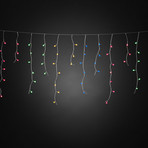 LED-Lichtervorhang Eisregen, Globes bunt