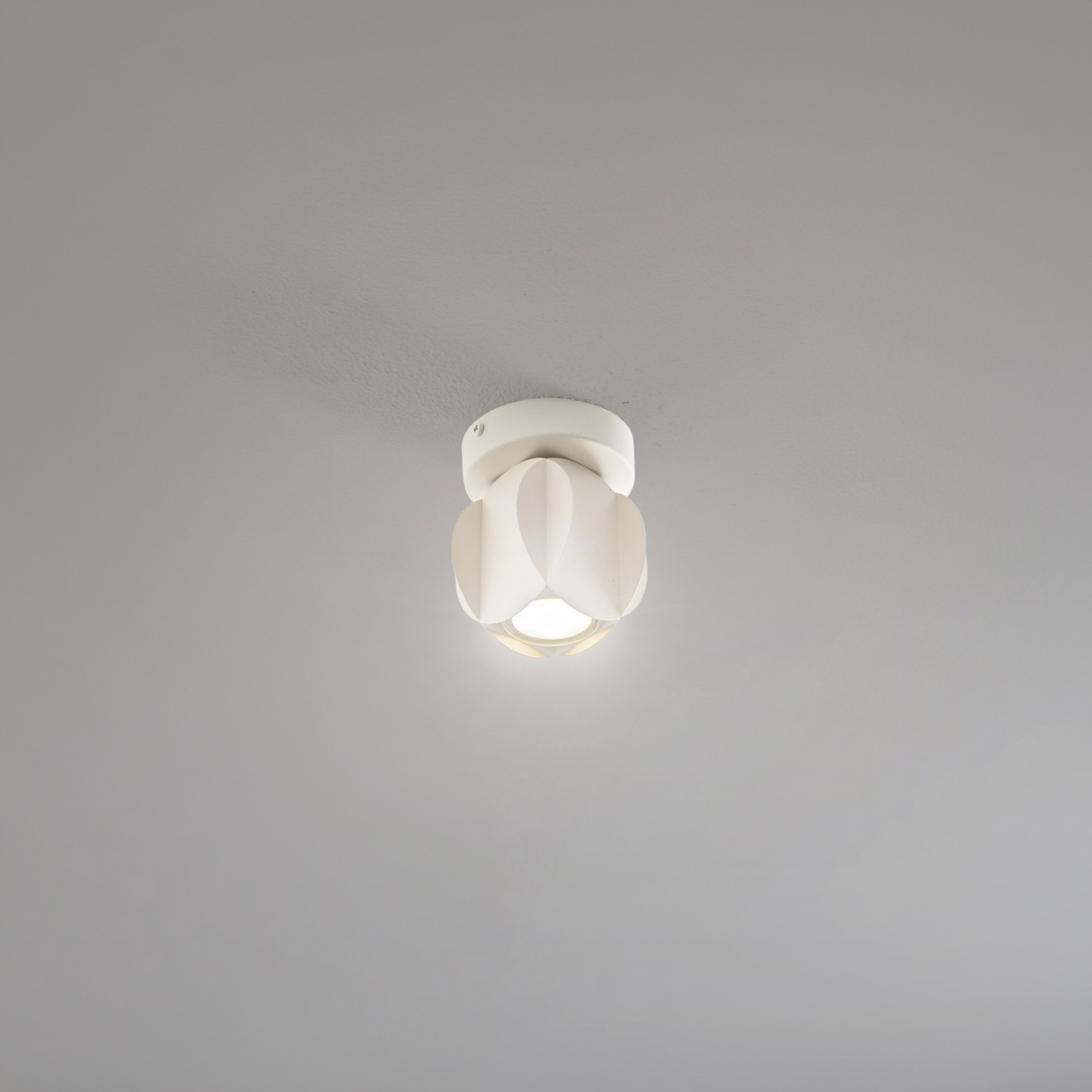 Faretto da soffitto GAMBIT, bianco crema, Ø 10 cm, metallo, GU10