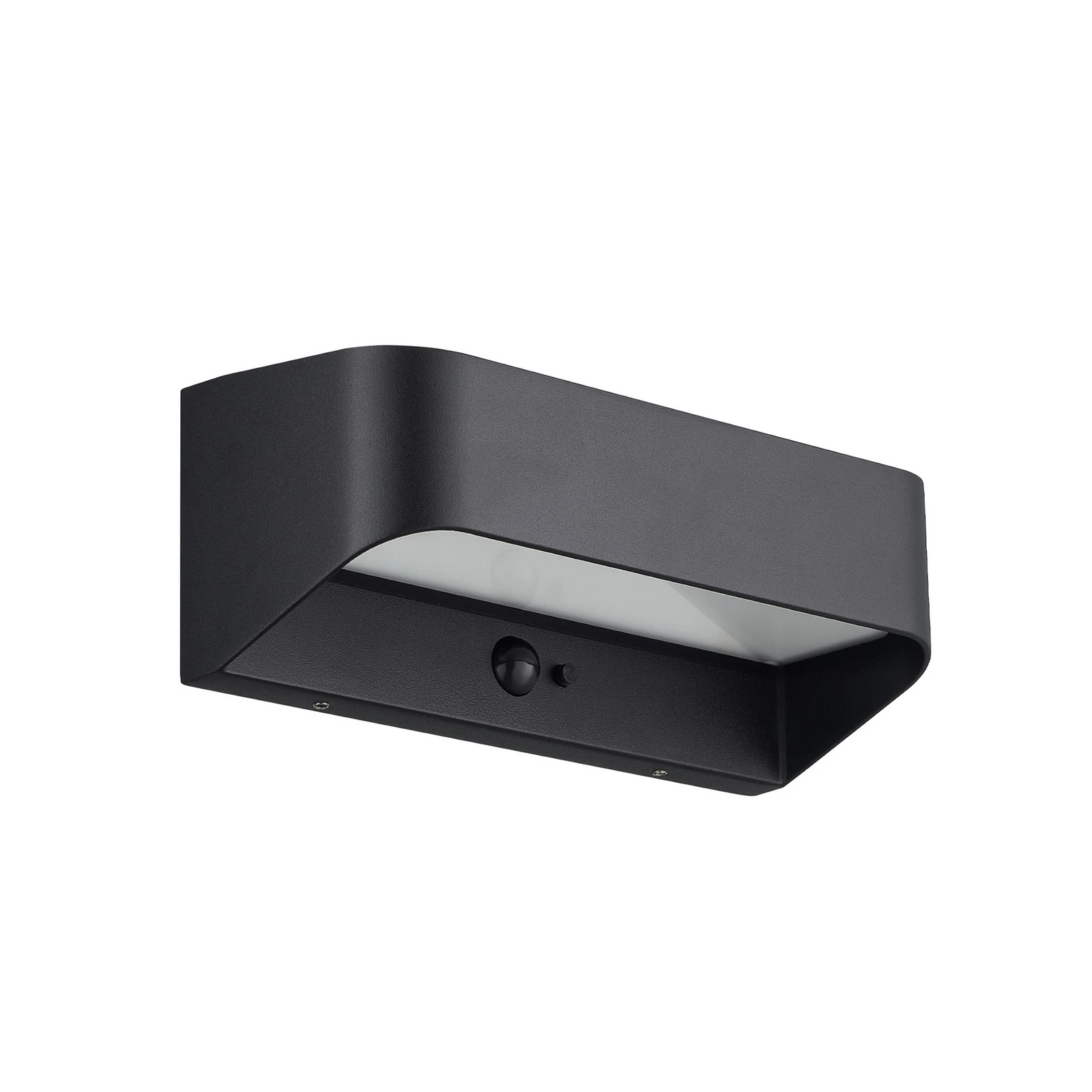 Applique d'extérieur solaire à LED Marcellio, noire, avec détecteur, IP54