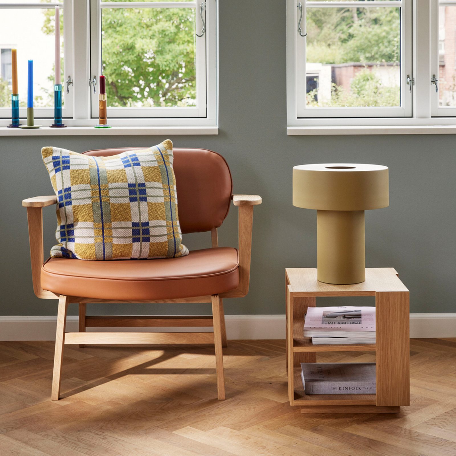Aki Lampe de Table Khaki - Hübsch