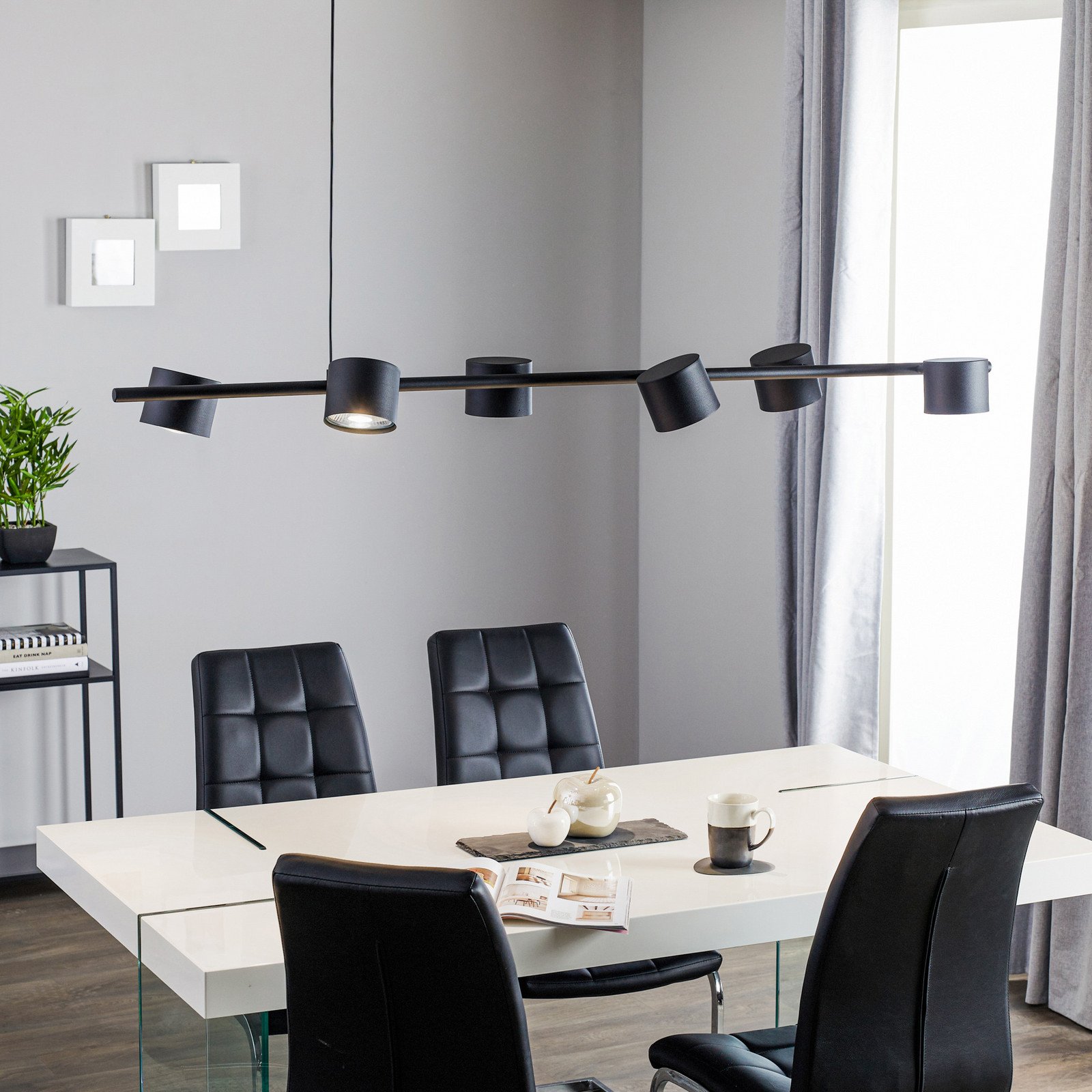 ALDEX Lampă suspendată Bot negru 6 becuri - Camera de zi / sufragerie - Modern - Metal