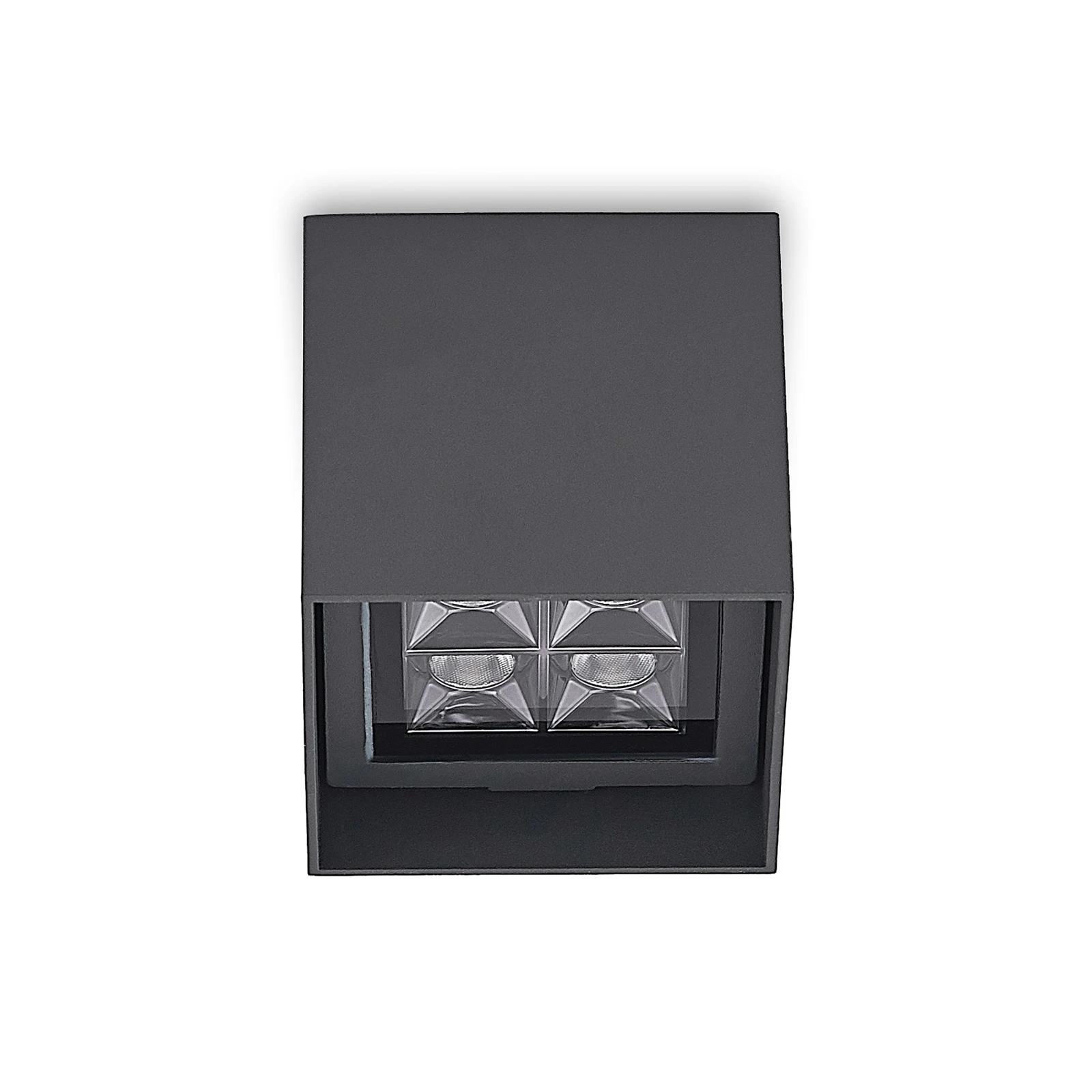 Lindby Eveta LED mennyezeti lámpa, 10 cm, antracit, alumínium, IP65