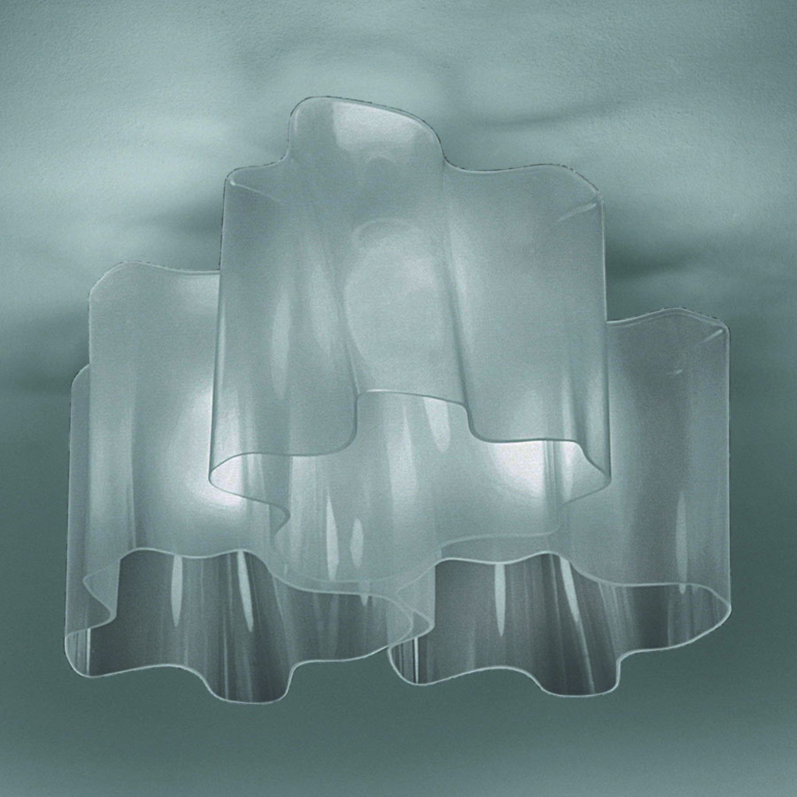 Artemide Logico ceiling lamp 3-bulb 120°, grey
