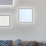Candeeiro de teto LED Rebordo, branco sintonizável, 46x46 cm