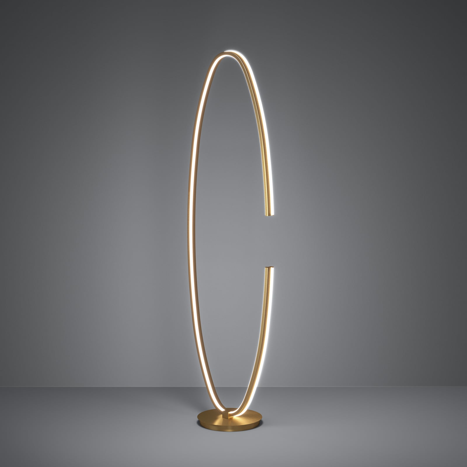 Lampa stojąca LED Stars of Light Bogado, złota, 143 cm, barwa światła