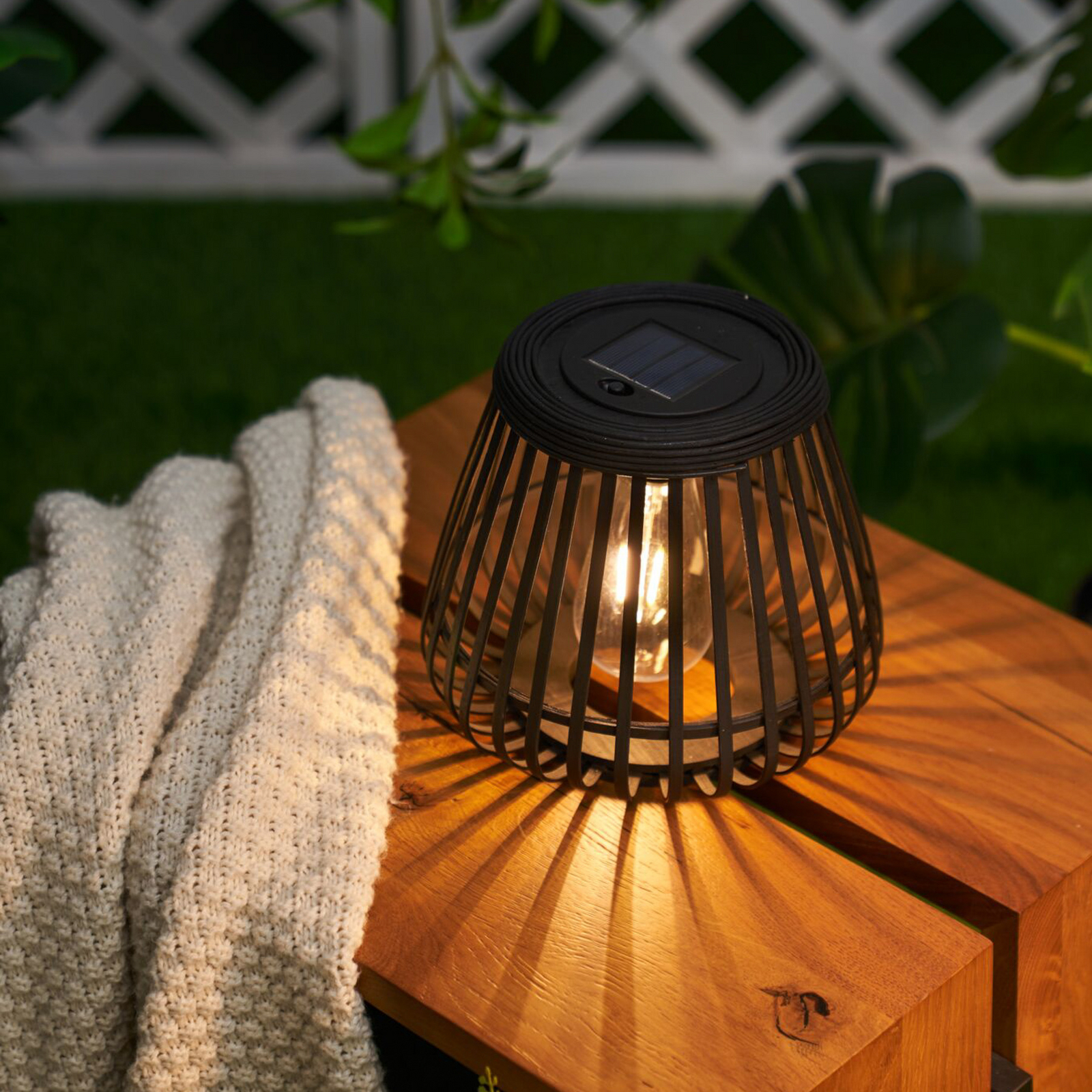 Pauleen LED tafellamp SUNSHINE GLIMMER, zwart, IP44