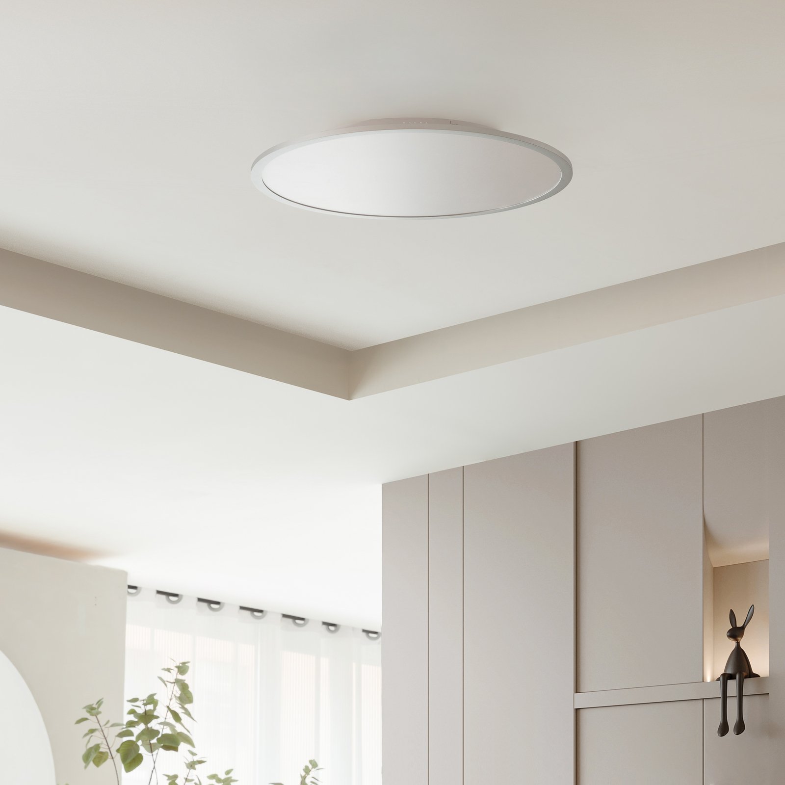 Narima Deckenleuchte CCT Ø60 White/Silver - Lindby