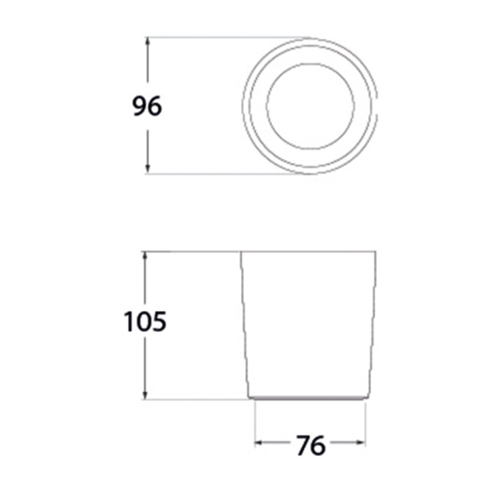 Livia Downlight O 9 6 Cm 3 5 W Cct Lights Co Uk