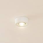 Lindby ceiling light Levia, 1-bulb, Ø 14 cm, white, plaster