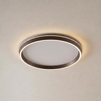 Lucande LED-taklampe Rylan, brun, Ø 62 cm, dimbar, CCT
