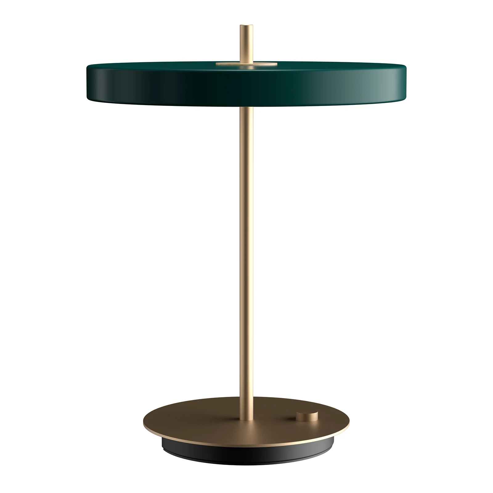 UMAGE LED galda lampa Asteria Table, USB, meža zaļš/masīvkoks