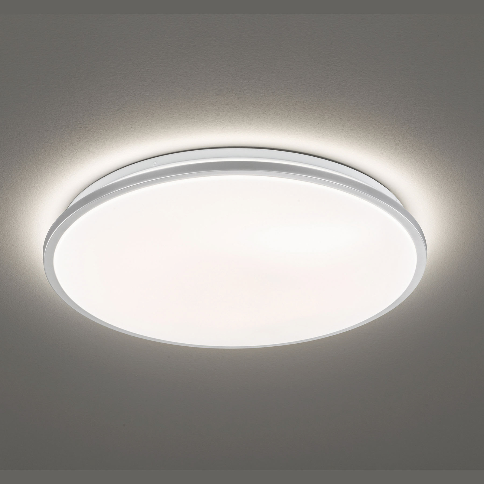 lastig opwinding Doe het niet LED plafondlamp Jaso, dimbaar, Ø 40 cm, zilver | Lampen24.nl
