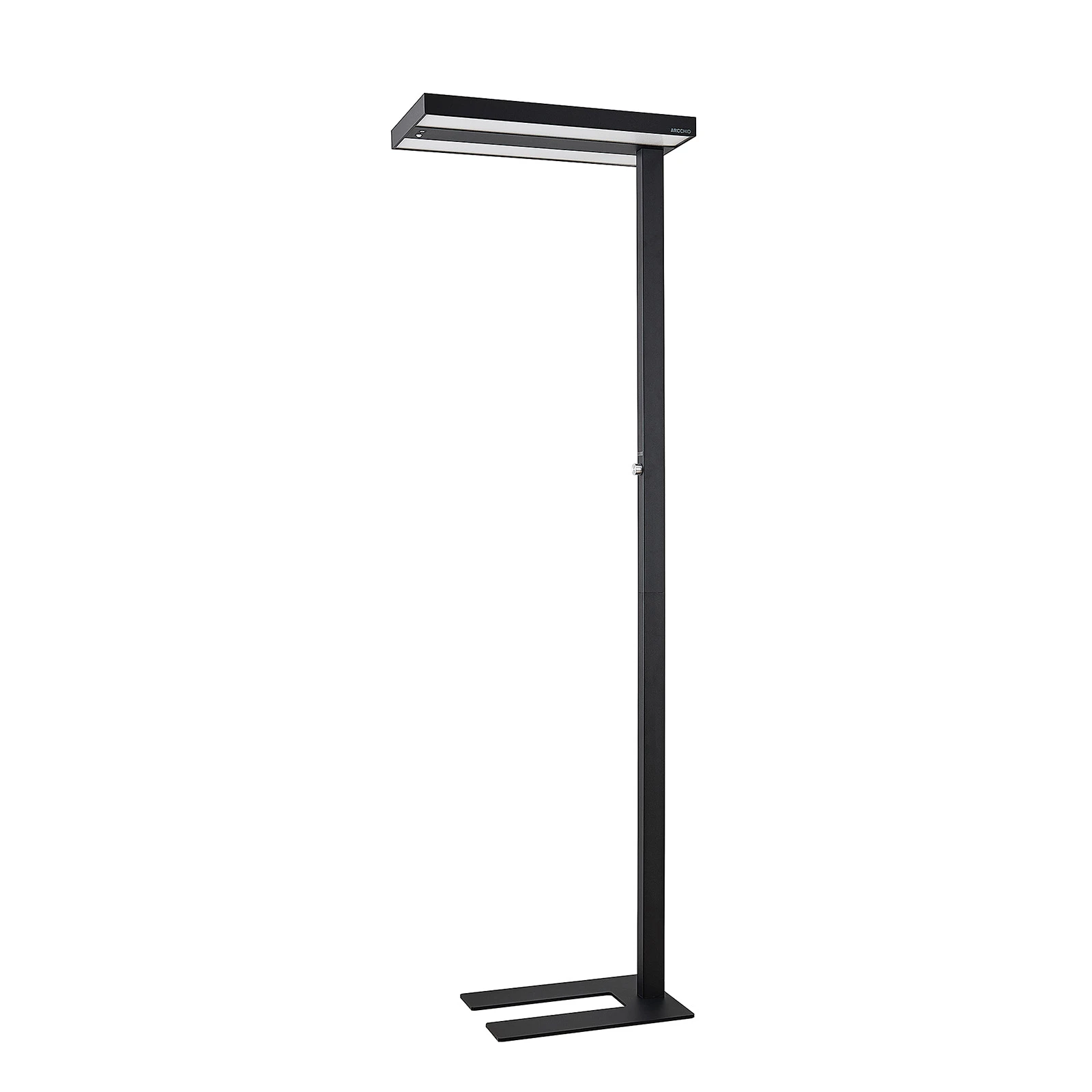Arcchio LED-Stehleuchte Logan Pro, μαύρο, αισθητήρας, ρυθμιζόμενη ένταση