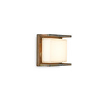 LED-Außenwandleuchte Ice Cubic 3405 aus Messing