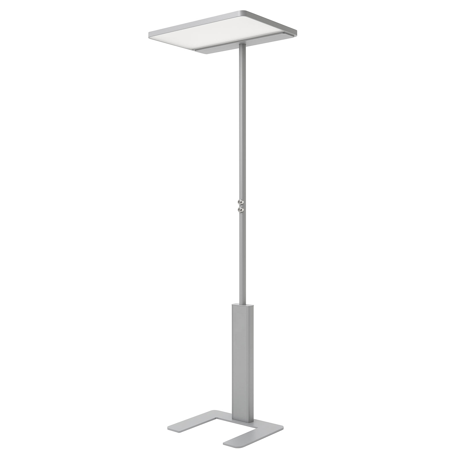 LED irodai állólámpa LINEA-F, szab., CCT, szürke