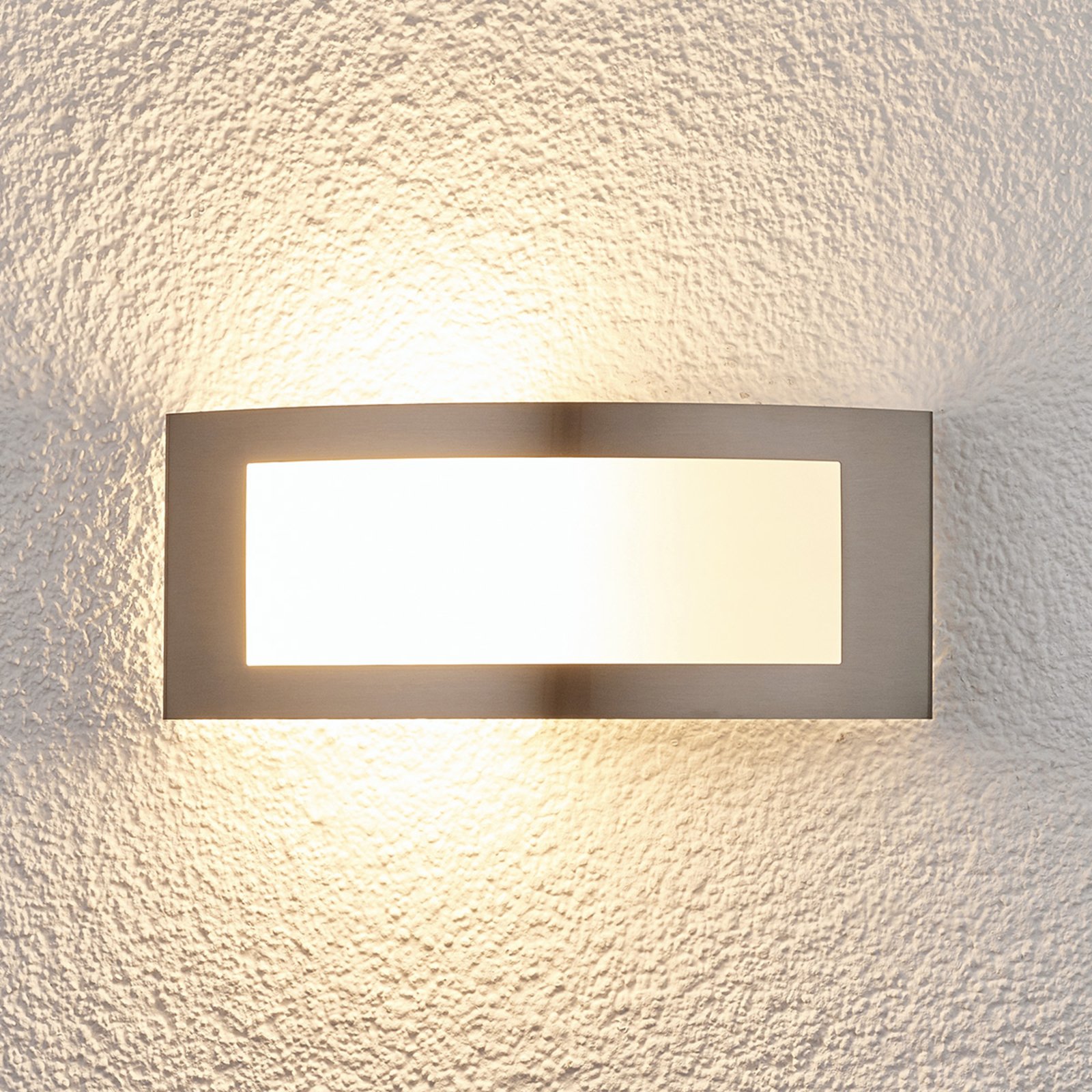 Raja Outdoor Wall Lamp Stainless Steel - Lindby
