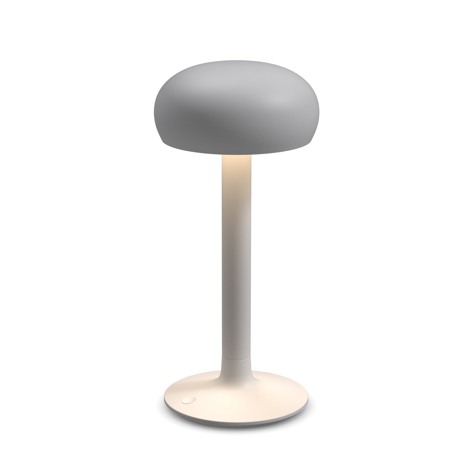 Eva Solo lámpara de mesa LED recargable Emendo, gris, atenuable, IP44