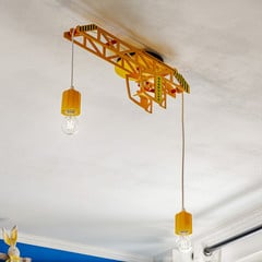 Lámpara de techo Bodo en forma de grúa