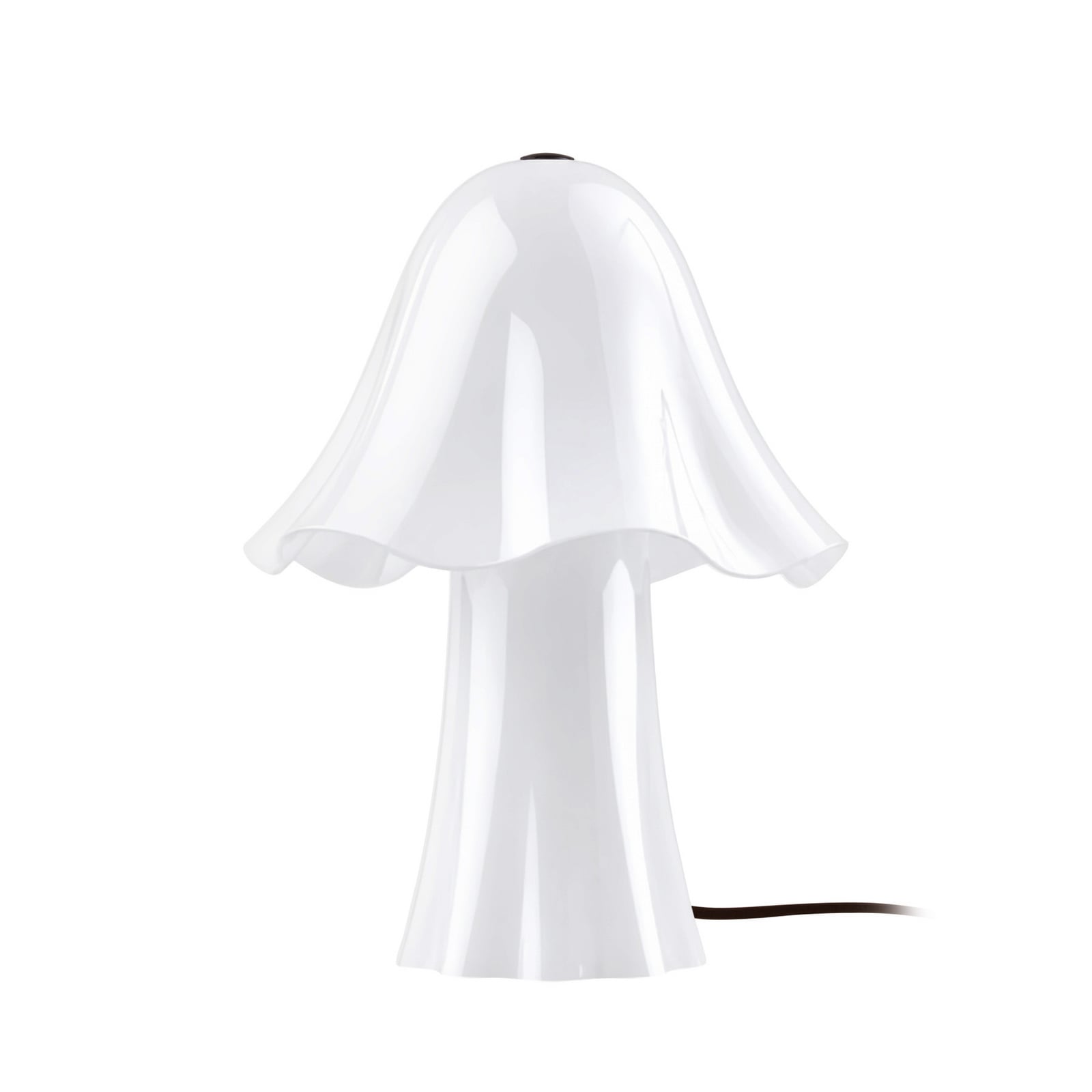 Lampe de table Globen Lighting « Bello » blanche, hauteur 30 cm, verre/métal Lampe de table Globen Lighting « Bello » blanche, hauteur 30 cm, verre/métal