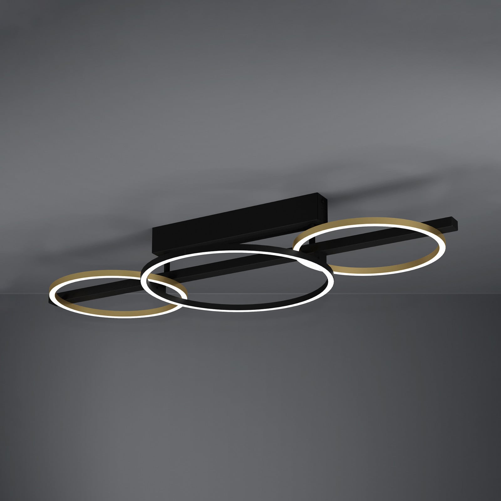 Plafonieră LED Stars of Light Lanacera negru/auriu 96 cm - Camera de zi / sufragerie - Modern - negru / auriu - Metal