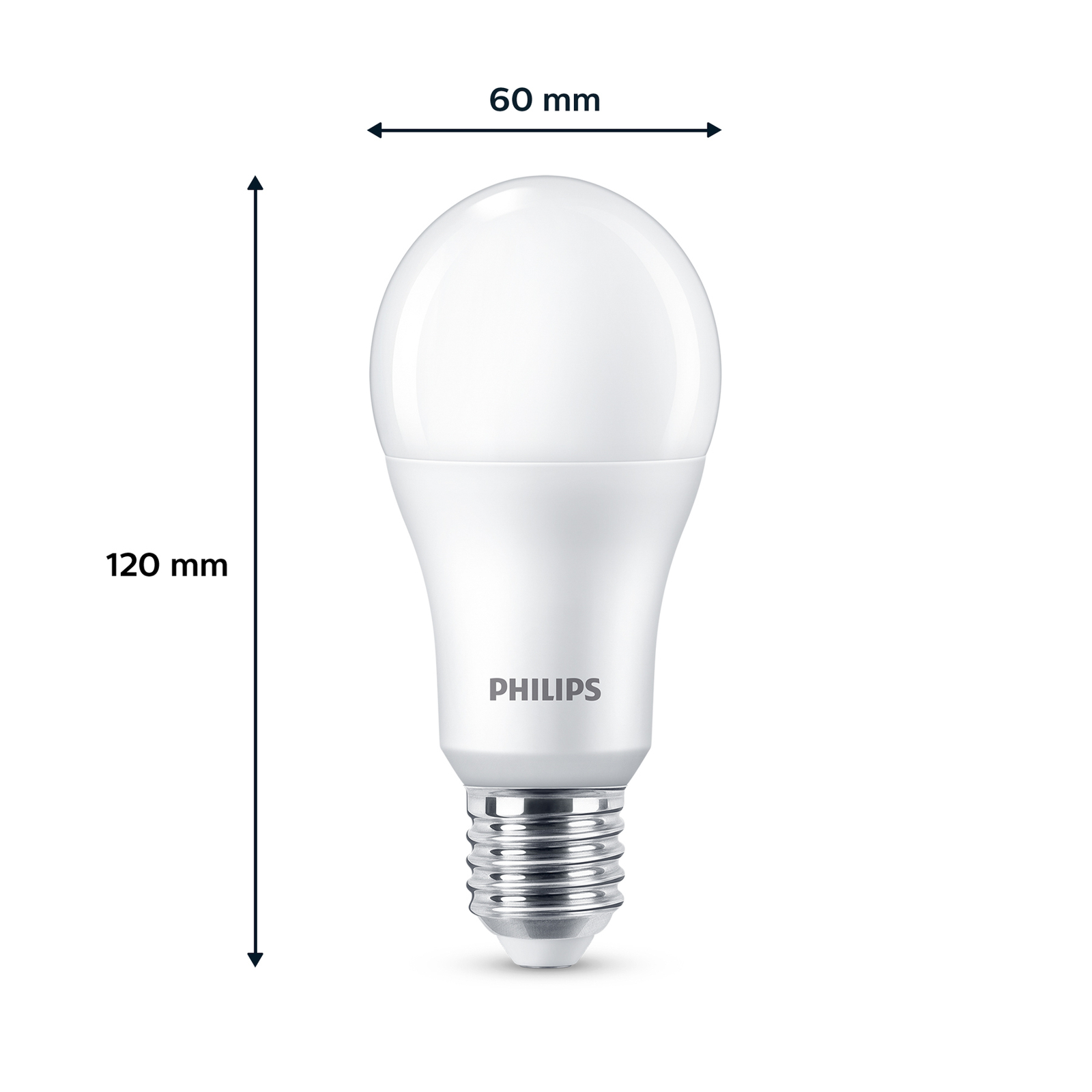 Lampada Philips E27 13W 1.521lm 2.700K mate 2pcs