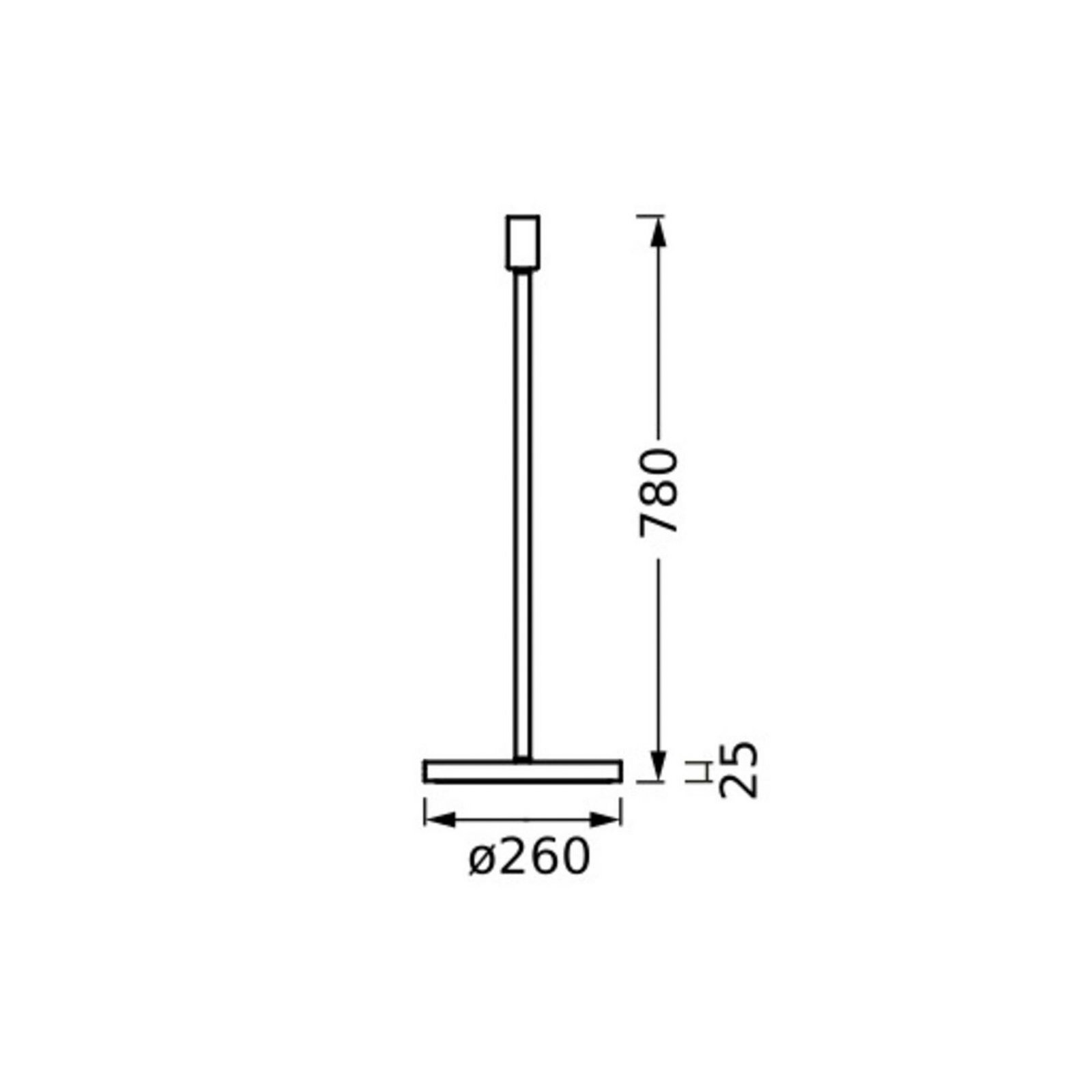 OSRAM Stehlampe DECOR STICK, dunkelgrau, Höhe 78 cm, 1 x E27