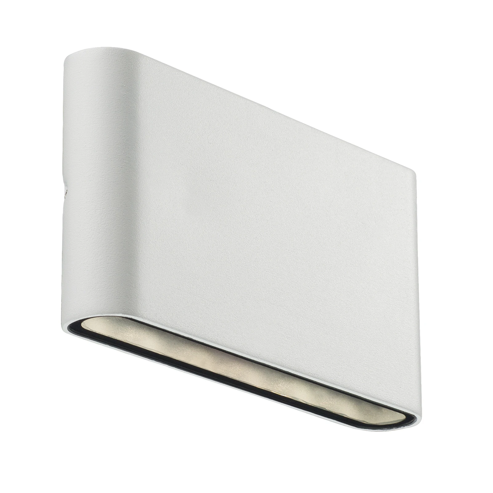 Candeeiro de parede exterior LED Kinver, forma plana, branco