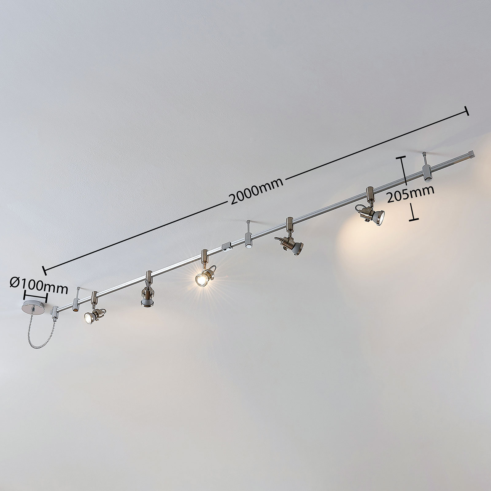 LED Hochvolt Schienensystem Alayah, GU10 LED Hochvolt Schienensystem Alayah, GU10