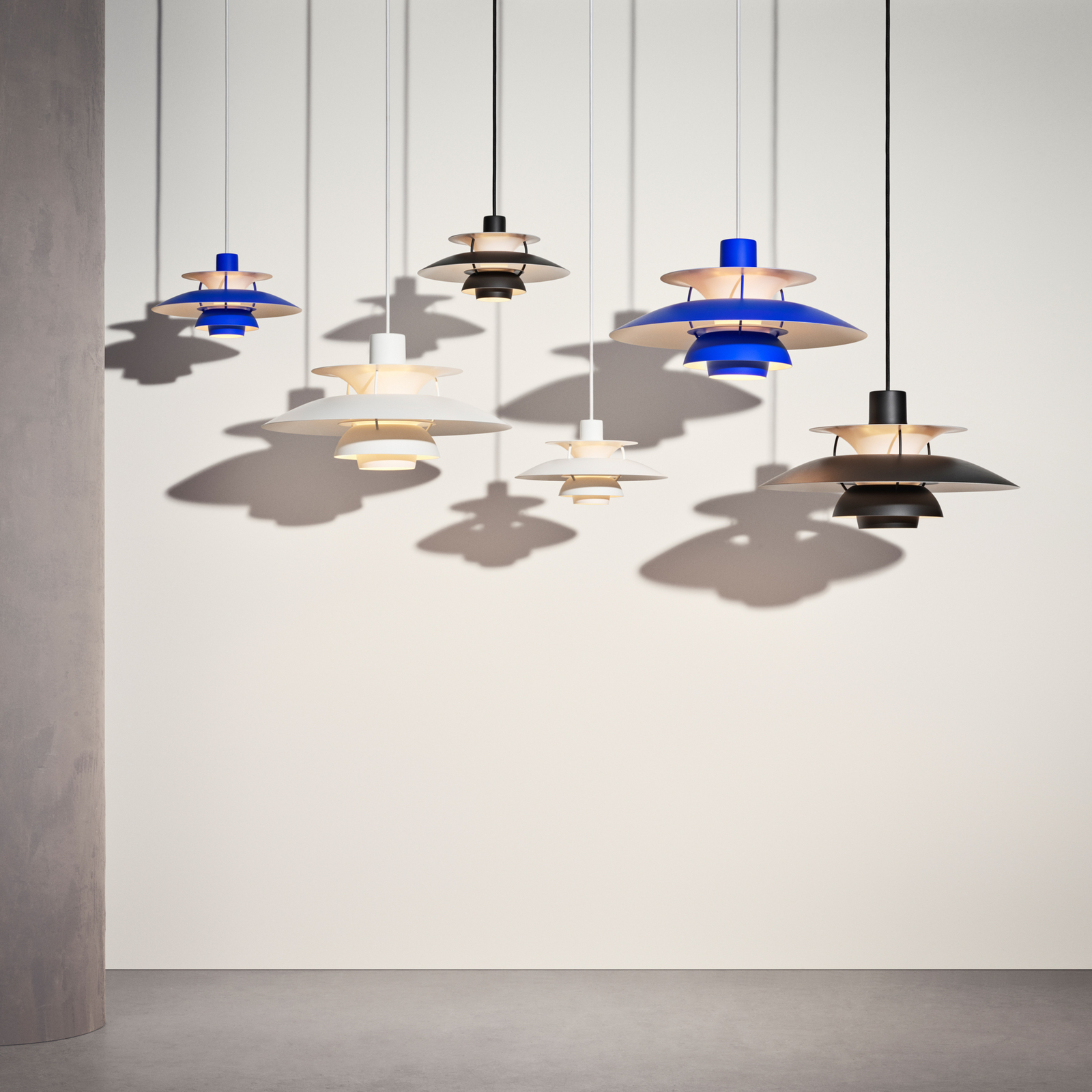 Louis Poulsen PH 5 Mini suspension mono blanche