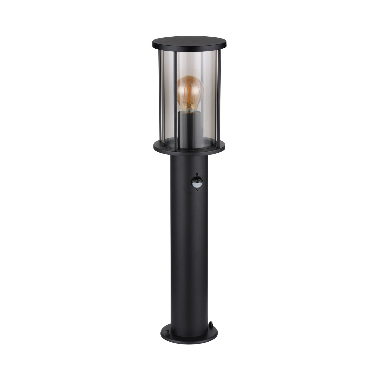 Wegeleuchte Gracey, schwarz, Sensor, 60 cm, IP54, E27