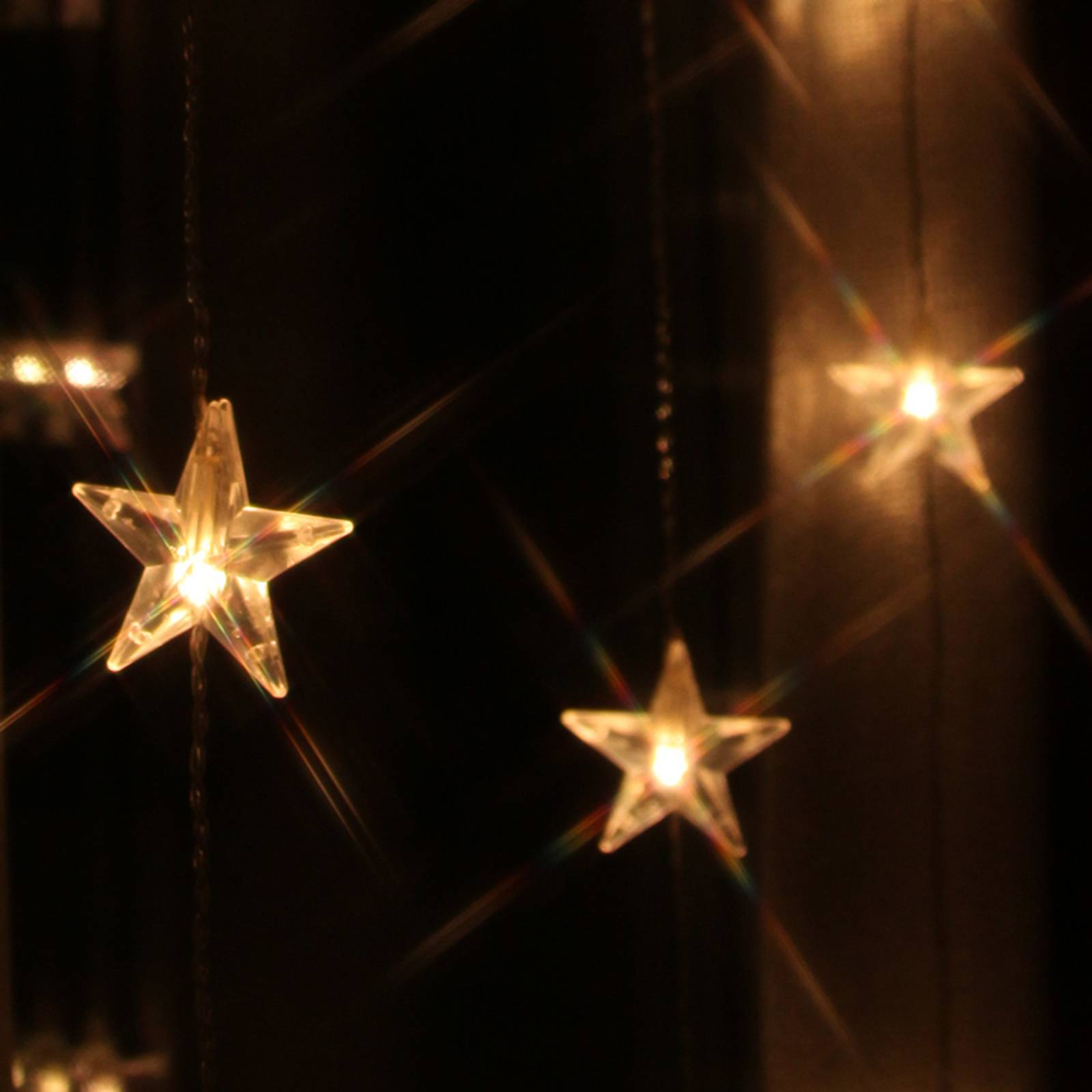 STAR TRADING tio strängar – LED-Ljusgardin Star 20-ljuskällor.