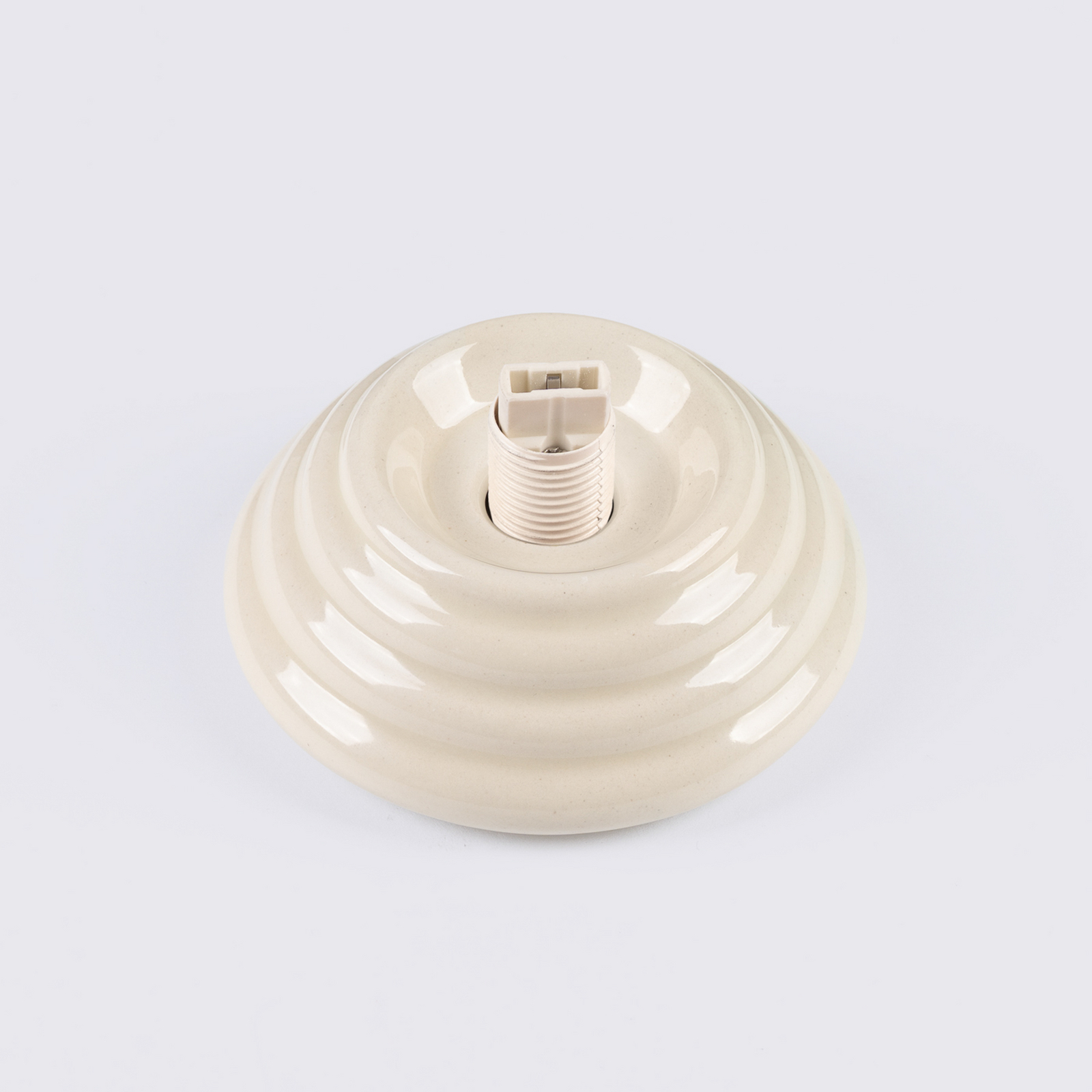 Taklampe Zori, beige/opal, Ø 16 cm, keramikk/glass, IP44 Taklampe Zori, beige/opal, Ø 16 cm, keramikk/glass, IP44