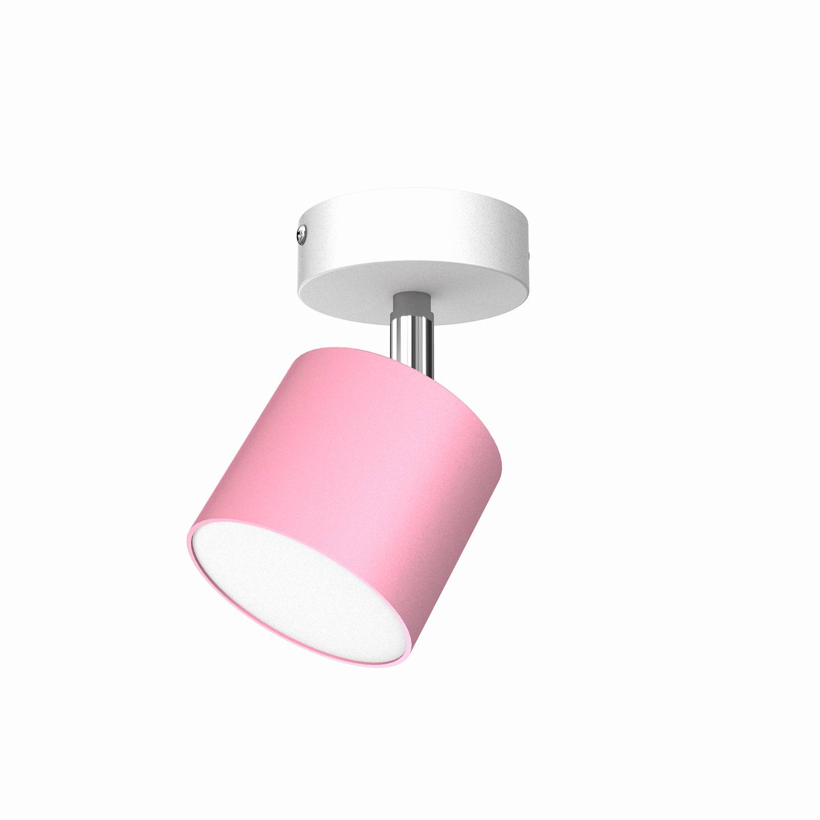 Cloudy spot pour plafond à une lampe rose