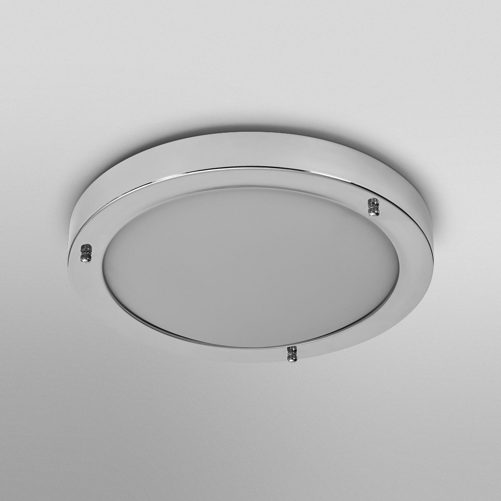 Plafonieră OSRAM BATHROOM, crom, Ø 31 cm, metal/sticlă IP44