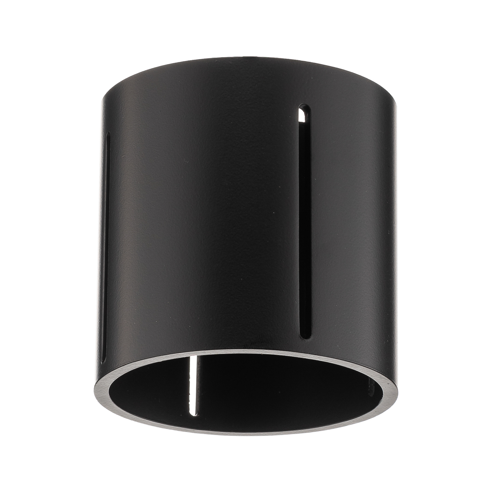 "Topa" lubų šviestuvas kaip juodas cilindras