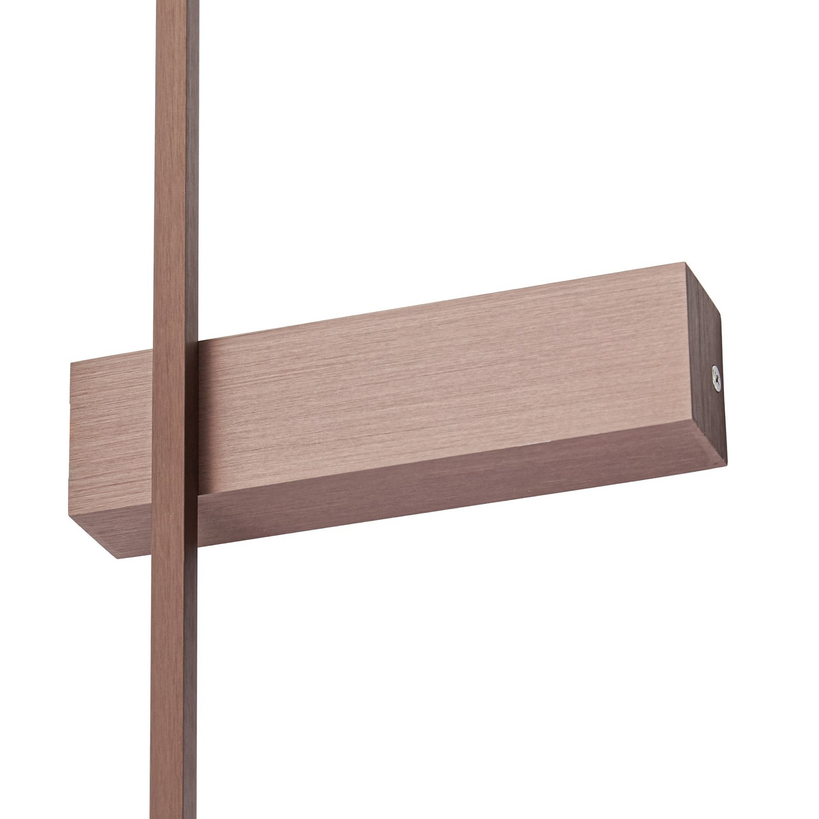 Natsumi LED-vegglampe, 90 cm, aluminium, brun, metallisk – Lindby Natsumi LED-vegglampe, 90 cm, aluminium, brun, metallisk – Lindby