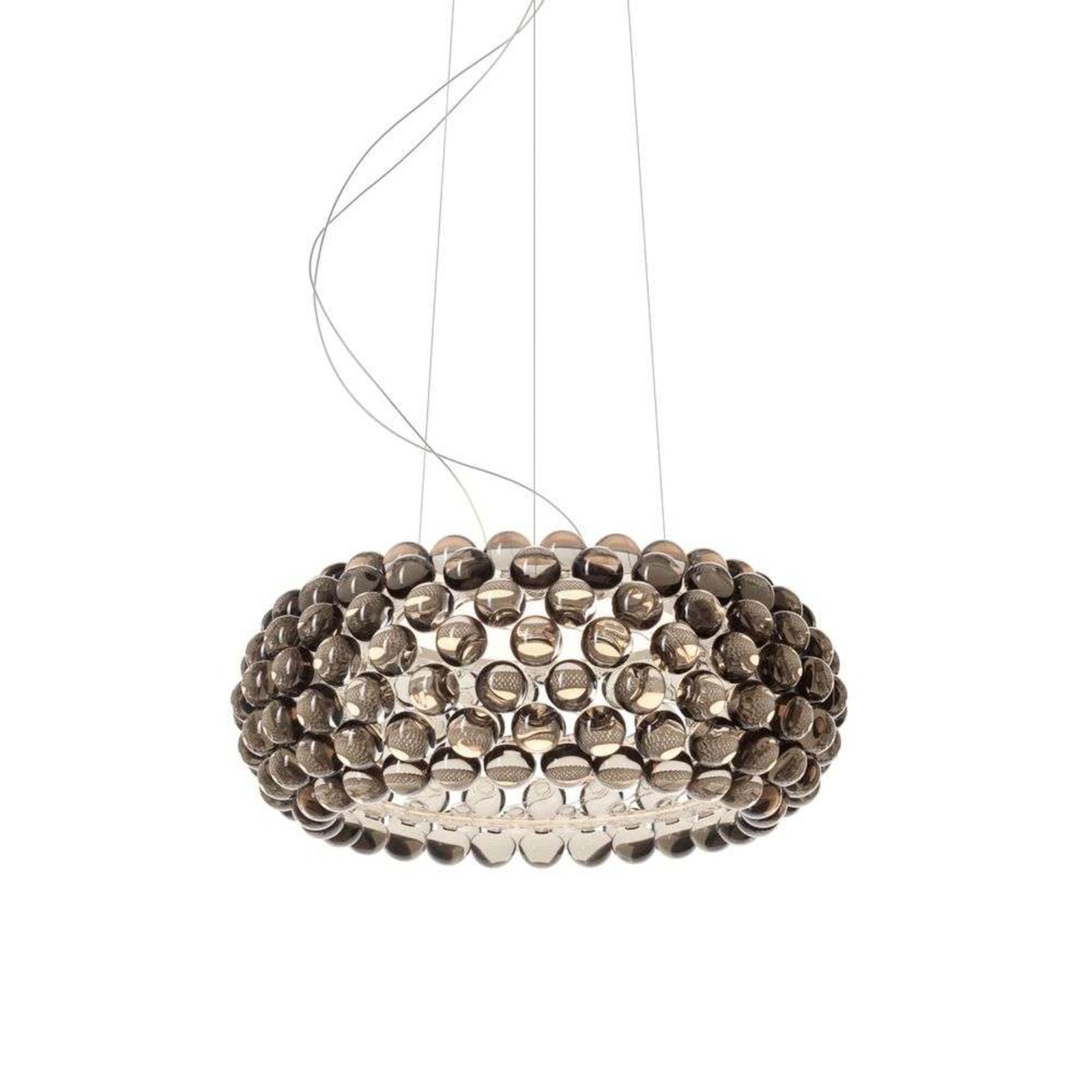 Caboche Plus LED Medium Lustră Pendul Dimmable 3,2m Grey - Foscarini