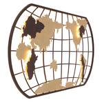 KARE Earth Grid LED-Wandleuchte in Braun/Gold