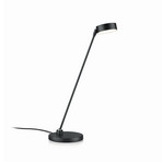 LED tafellamp Yori, matzwart, hoogte 50 cm, gebarenbediening
