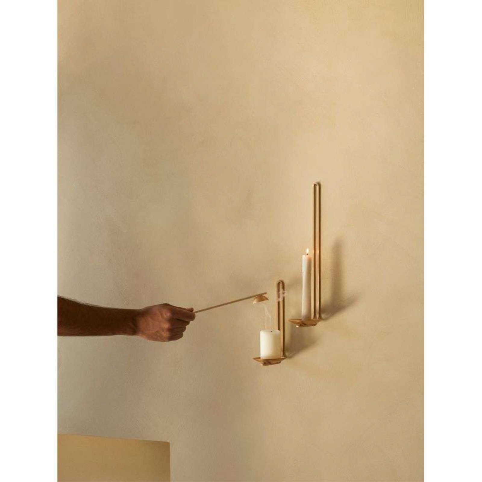 Clip Tealight Portavelas Pared H20 Brass - Audo Copenhagen